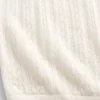 Pointelle-Rollkragen-Pullover