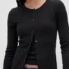Pointelle-Strickjacke