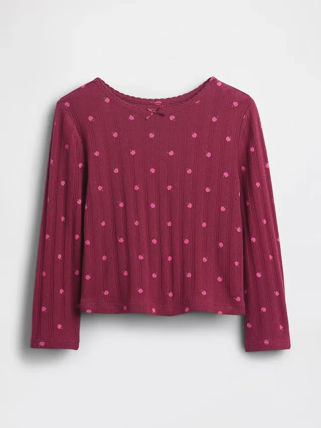 Pointelle-T-Shirt für Baby & Kleinkind