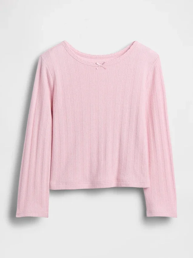 Pointelle-T-Shirt für Baby & Kleinkind
