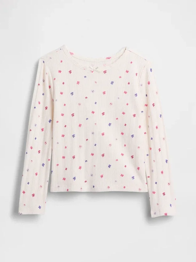 Pointelle-T-Shirt für Baby & Kleinkind