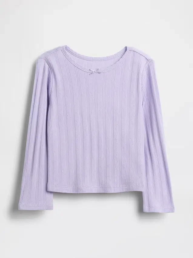 Pointelle-T-Shirt für Baby & Kleinkind