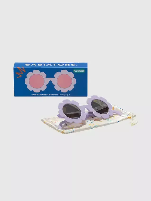 Polarisierte Babiators-Sonnenbrillen für Kleinkinder und Kinder in Blumenform