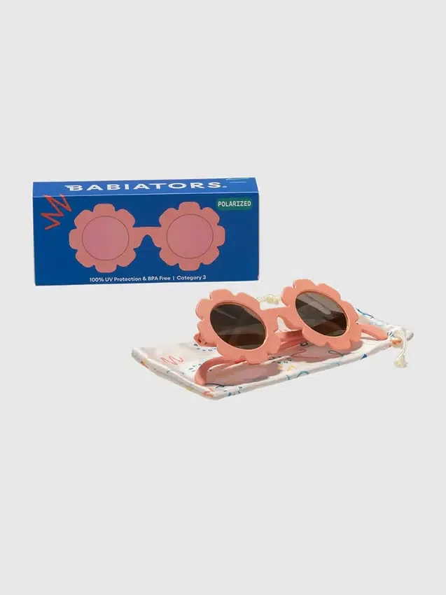 Polarisierte Babiators-Sonnenbrillen für Kleinkinder und Kinder in Blumenform