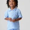 Polohemd aus bedruckter Baumwollgaze für Baby & Kleinkind