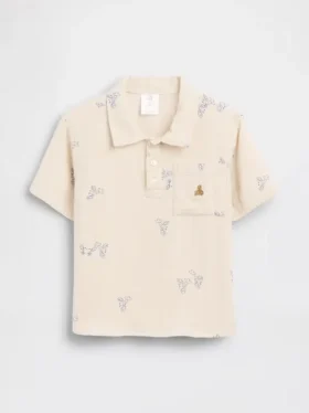 Polohemd aus bedruckter Baumwollgaze für Baby & Kleinkind