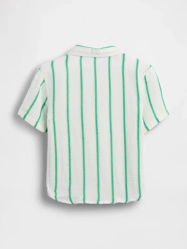 Polohemd aus bedruckter Baumwollgaze für Baby & Kleinkind