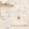 Polohemd aus bedruckter Baumwollgaze für Baby & Kleinkind