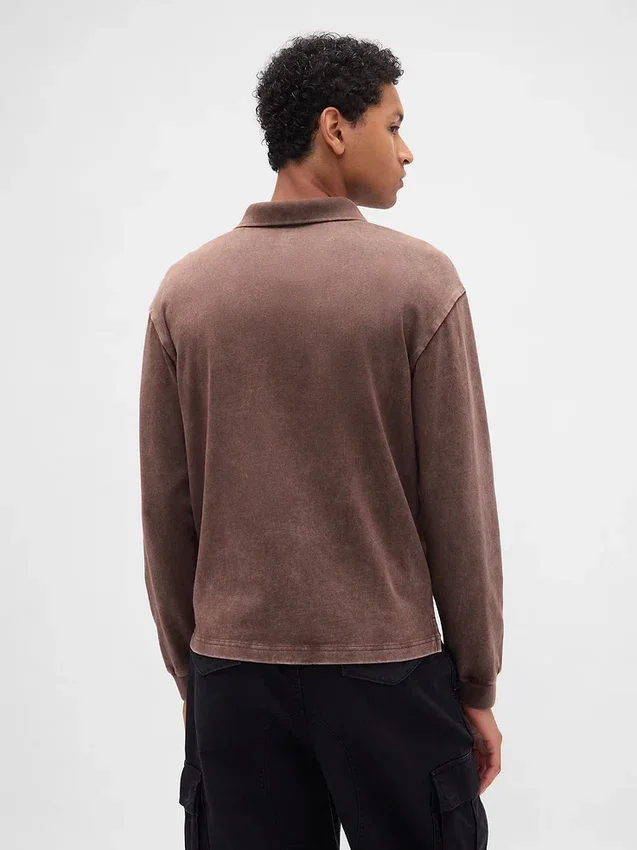 Polohemd aus schwerem Jersey