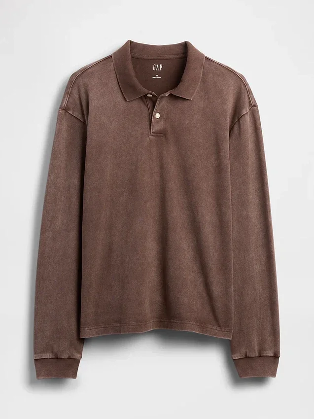 Polohemd aus schwerem Jersey