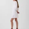 Popeline-Henley-Minikleid