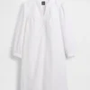 Popeline-Henley-Minikleid
