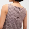 Popeline-Tanktop mit U-Boot-Ausschnitt