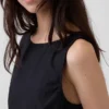 Popeline-Tanktop mit U-Boot-Ausschnitt