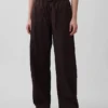 Poplin-Hose mit weitem Bein