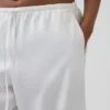 Poplin-Hose mit weitem Bein