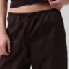 Poplin-Hose mit weitem Bein