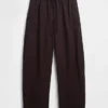 Poplin-Hose mit weitem Bein