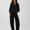 Poplin-Popover-Oberteil