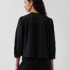 Poplin-Popover-Oberteil