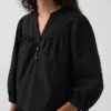 Poplin-Popover-Oberteil
