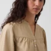 Poplin-Popover-Oberteil