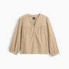 Poplin-Popover-Oberteil
