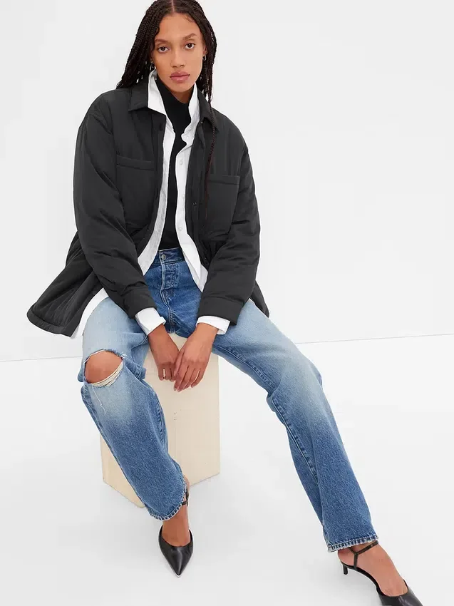 Puffer-Hemdjacke