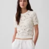 Pullover aus 100 % Baumwolle, gehäkelt