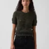 Pullover aus 100 % Baumwolle, gehäkelt