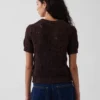 Pullover aus 100 % Baumwolle, gehäkelt