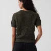 Pullover aus 100 % Baumwolle, gehäkelt