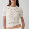 Pullover aus 100 % Baumwolle, gehäkelt