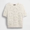 Pullover aus 100 % Baumwolle, gehäkelt