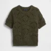 Pullover aus 100 % Baumwolle, gehäkelt