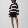 Pullover aus 100 % Baumwolle mit Bootshalsausschnitt