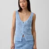 Pullover aus 100 % Baumwolle mit Pointelle-Strick