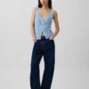 Pullover aus 100 % Baumwolle mit Pointelle-Strick