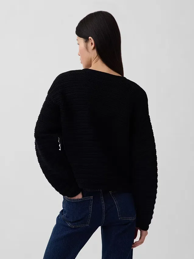 Pullover aus 100 % Baumwolle mit Struktur