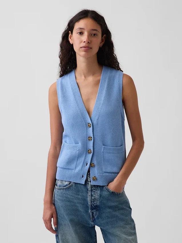 Pullover aus 100 % Baumwolle mit Taschen