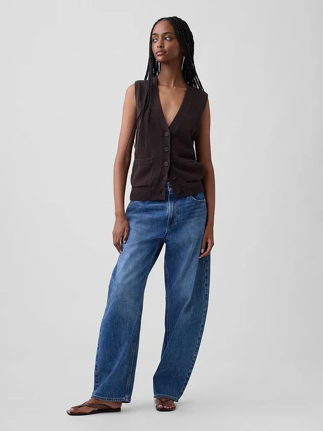 Pullover aus 100 % Baumwolle mit Taschen