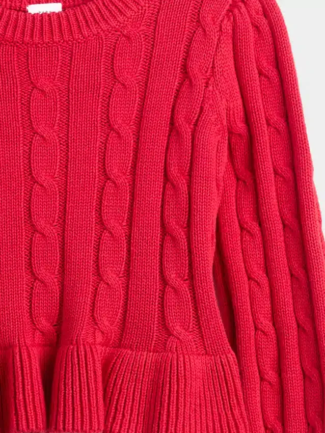 Pullover-Set mit Zopfmuster für Baby & Kleinkind