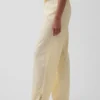 Pyjama-Hose aus Leinenmischung mit Spitzenbesatz
