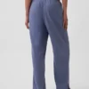 Pyjama-Hose aus Leinenmischung mit Spitzenbesatz