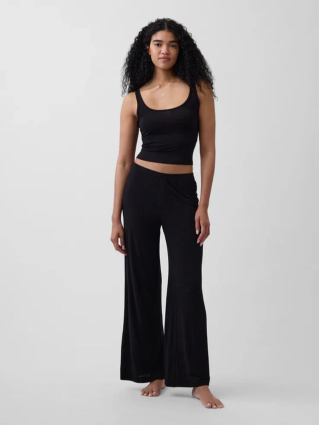 Pyjama-Hose aus superweichem Modal-Rippstrick