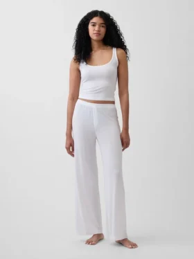 Pyjama-Hose aus superweichem Modal-Rippstrick