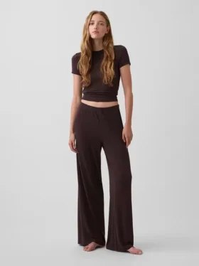 Pyjama-Hose aus superweichem Modal-Rippstrick