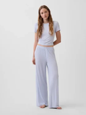 Pyjama-Hose aus superweichem Modal-Rippstrick