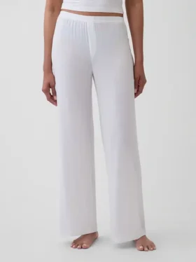 Pyjama-Hose aus superweichem Modal-Rippstrick