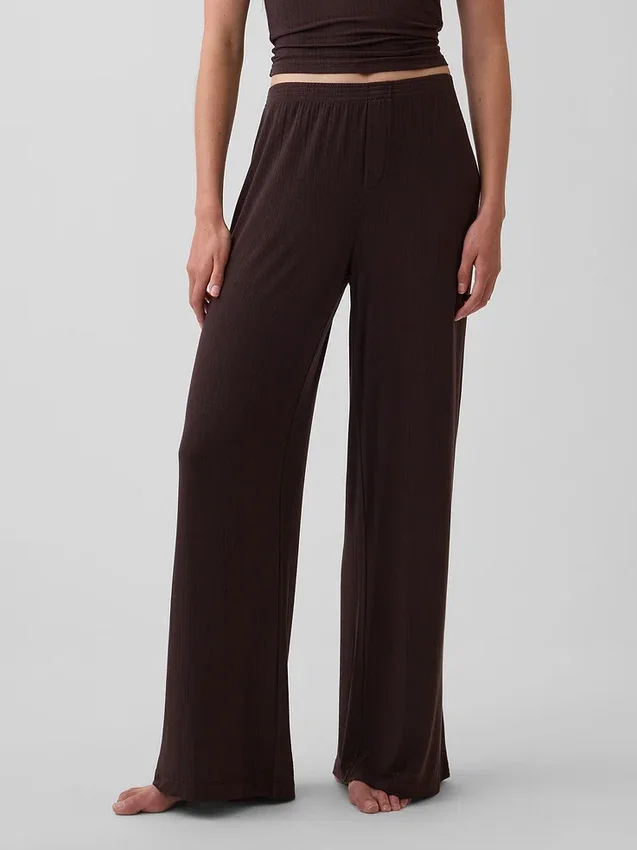 Pyjama-Hose aus superweichem Modal-Rippstrick